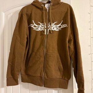 ASOS Collusion Y2K Inspired Tribal Hoodie